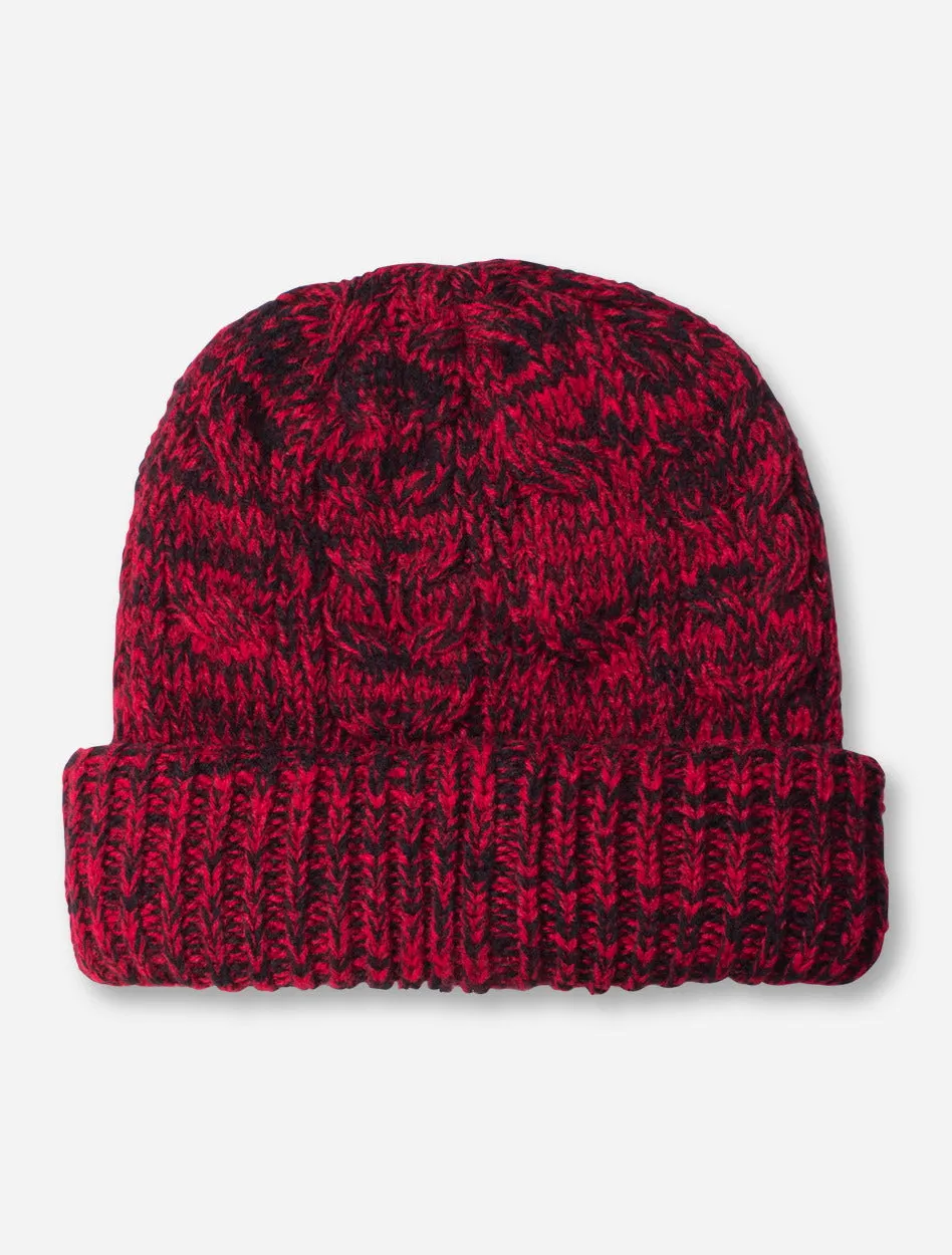 47 Brand Texas Tech "Cozy" Double T Women's Black and Red Knit Cap