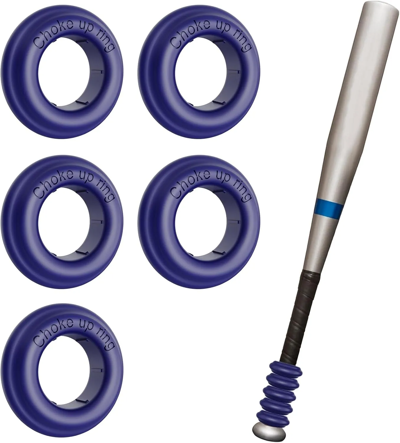 5 Packs Baseball Bat Grip Choke Up Rings Choke Ring Baseball Softball Teeball Tball Bat Choke Up Ring Bat Knob Baseball Bat Accessories