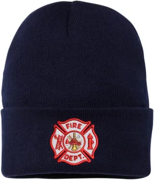 Army Universe Fire Department Beanie Embroidered FIRE DEPT Watch Cap - First Responder Winter Hat