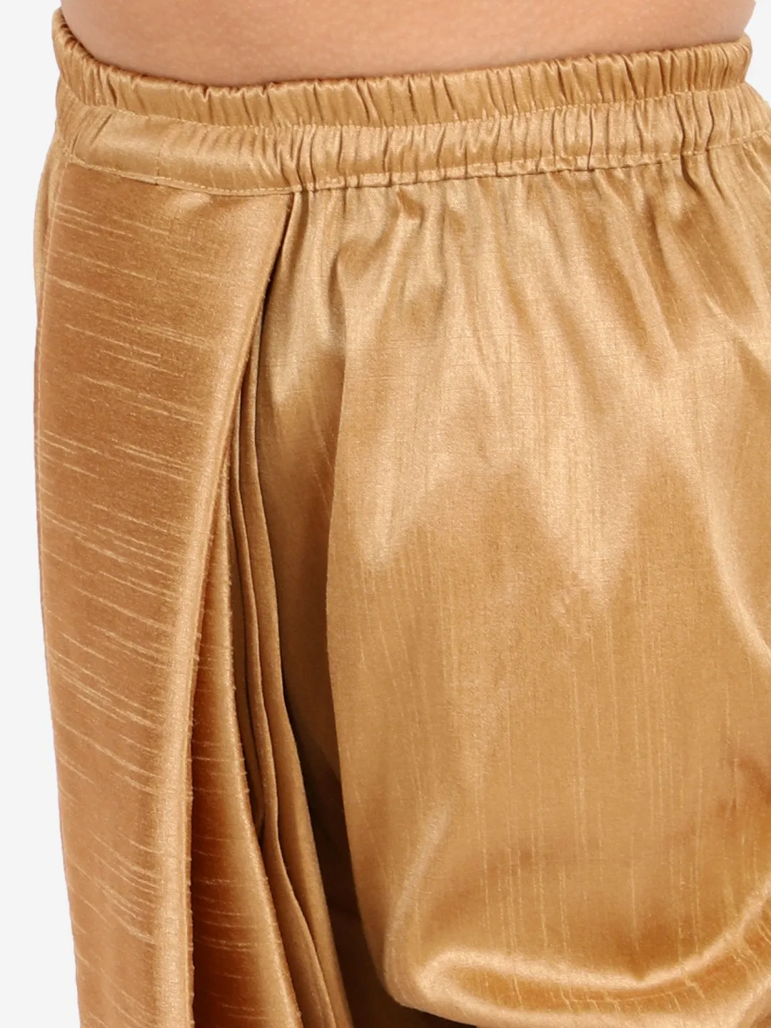 Boy's Rose Gold Traditional Dhoti - Vastramay Boys