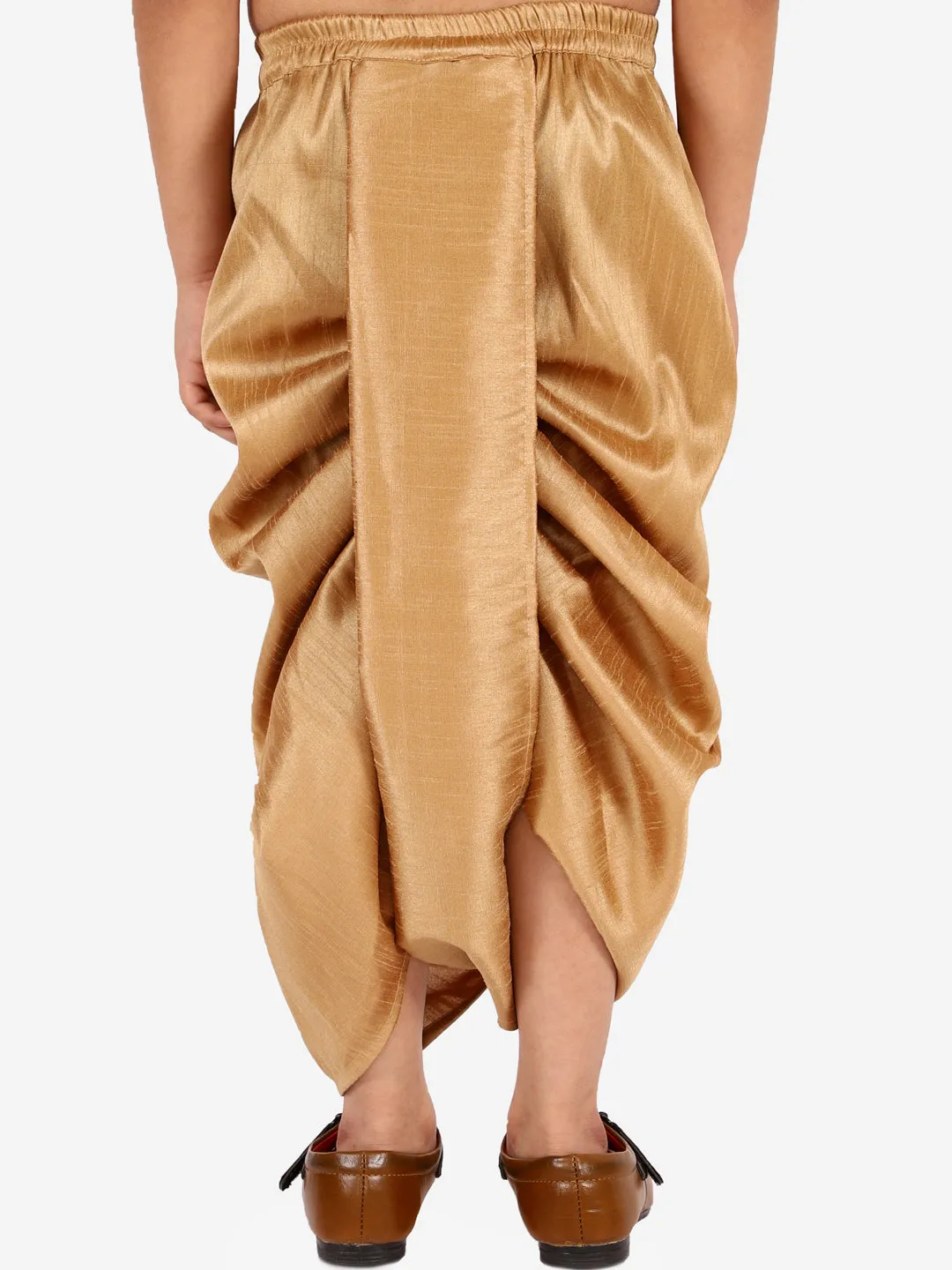 Boy's Rose Gold Traditional Dhoti - Vastramay Boys
