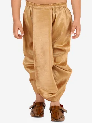 Boy's Rose Gold Traditional Dhoti - Vastramay Boys