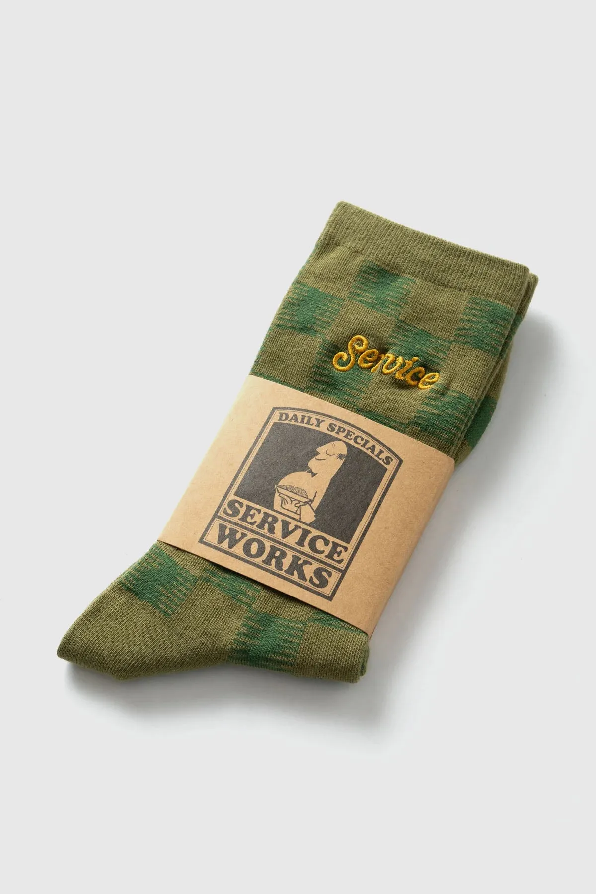 Checker Sock - Green Checker