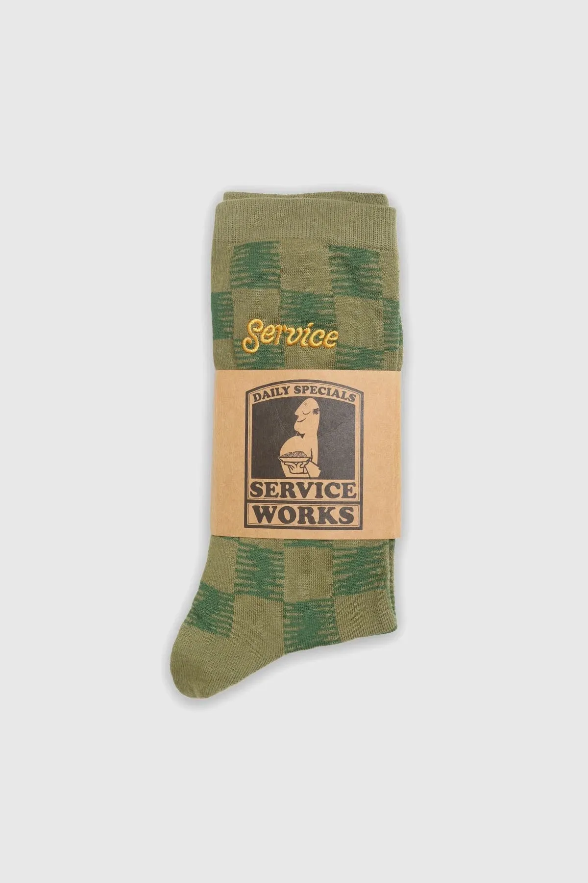 Checker Sock - Green Checker