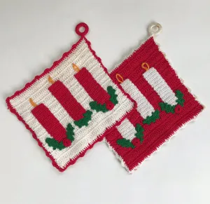 Crochet Pattern Candlestick Potholders