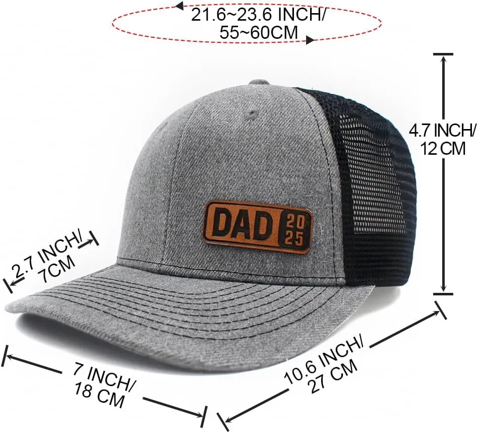 Daddy to Be Dad in The Street Daddy in The Sheets Hat Daddy Leather Patch Baseball Cap Gifts for Him Father's Day Birthday