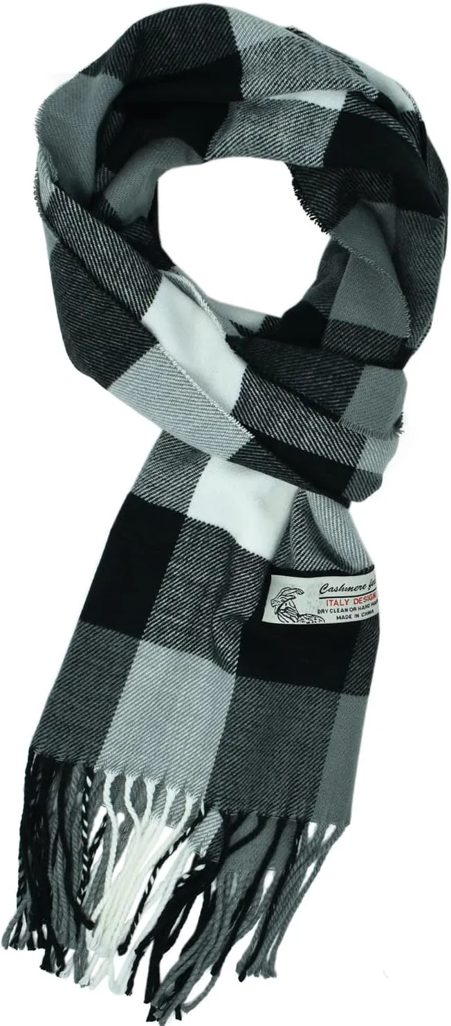 Glory Max Scottish Stewart Tartan Plaid Luxurious Winter Scarf Soft Cashmere Feel 72"x12"