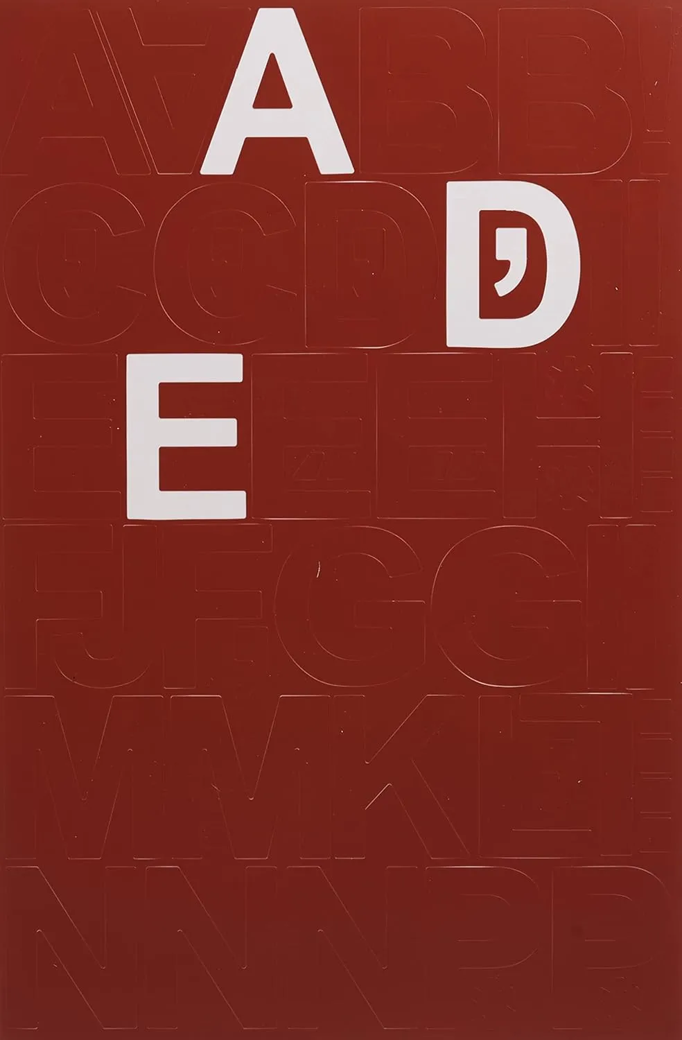 Headline Sign 31213 Stick-On Vinyl Letters and Numbers, Red, 2-Inch, Made in USA