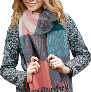 Market & Layne Cashmere Feel Winter Scarf - Warm Long Oversized Ladies Scarf for Cold Weather