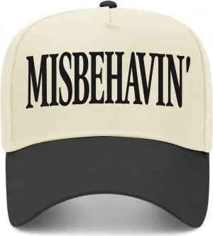 Misbehavin' Vintage Trucker Hat | Premium Snapback Baseball Hat for Men & Women