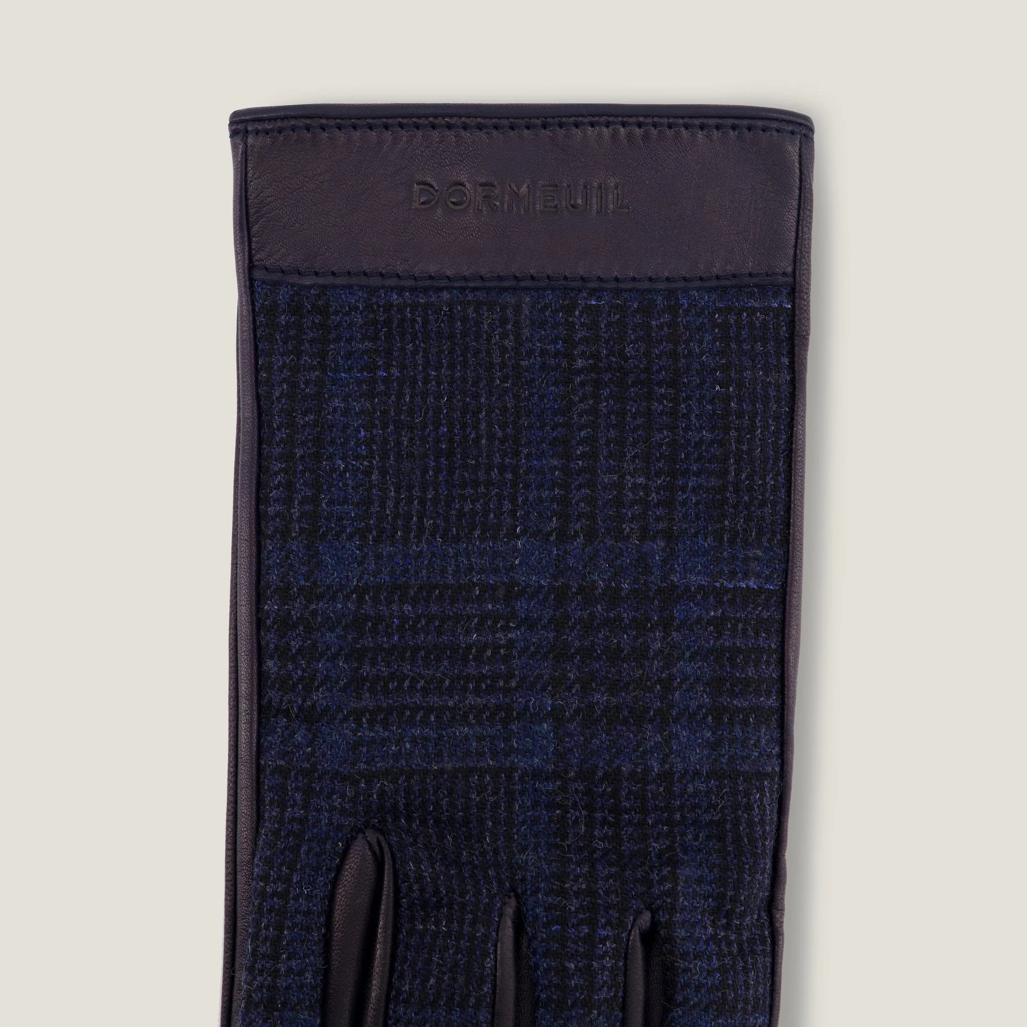 Pure Cashmere & Leather men's gloves