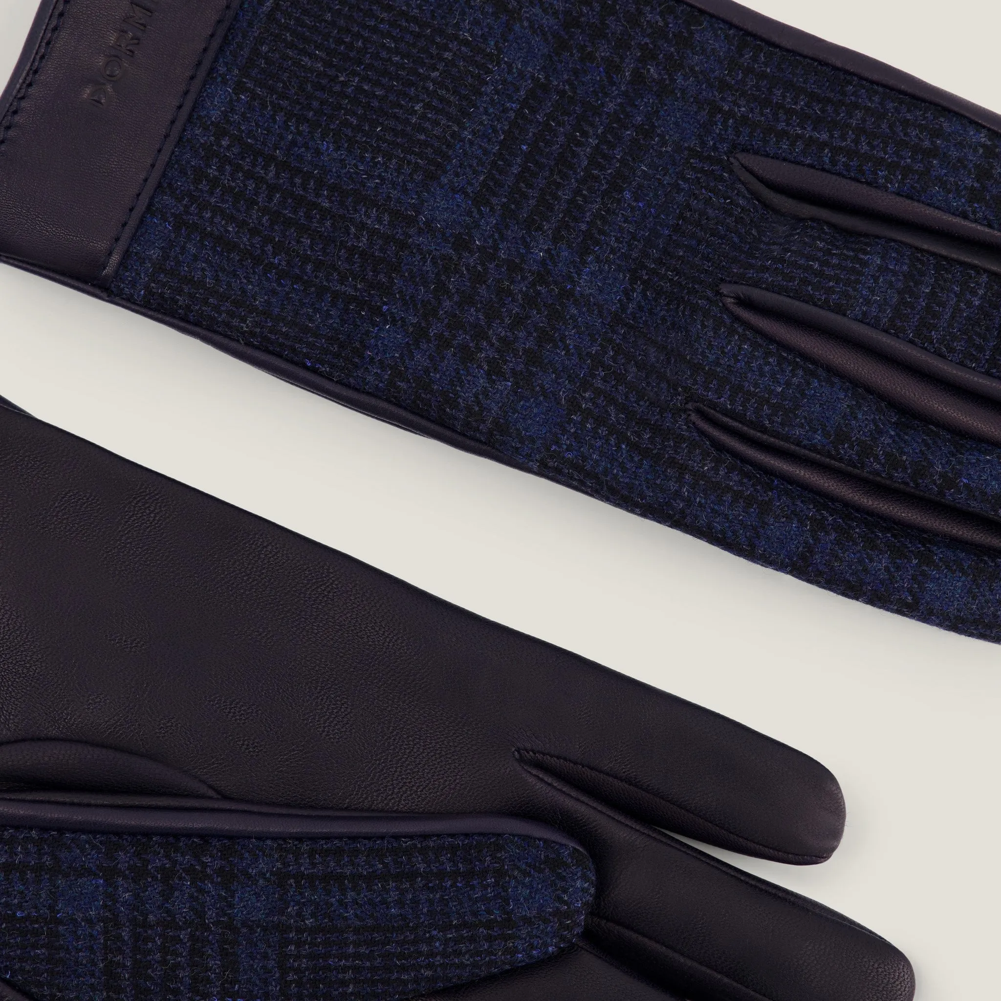 Pure Cashmere & Leather men's gloves