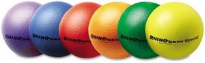 Rhino Skin Ball Sets- 8.5"- Blue- Green- Orange- Purple- Red- Yellow- 6/Set