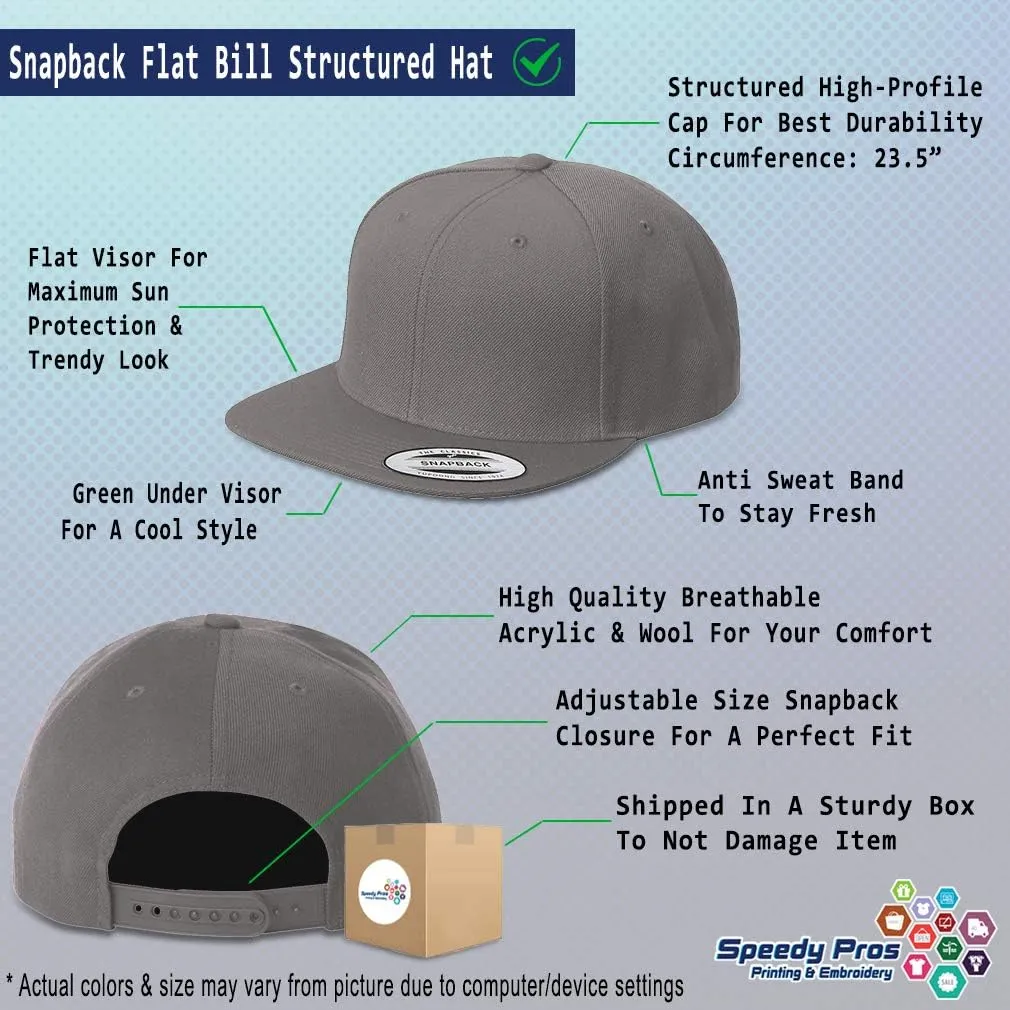 Snapback Hat for Men Flat Brim Hats Orthodox Cross with Shadow Christ Jesus Embroidered Flat Bill Hat