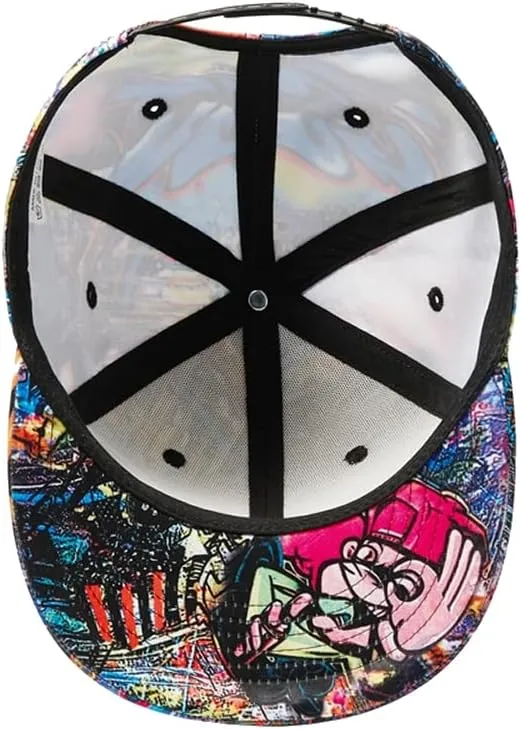 Trucker Hat Fashion Mens Women Snapback Hats - Flat Bill Brim Hat Adjustable Baseball Cap